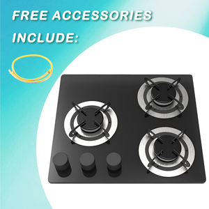 Cuisinière à gaz compacte à trois brûleurs JDA facile à nettoyer, en acier inoxydable SS304, intégrée pour camping-car, cuisine mobile, <span class=keywords><strong>caravane</strong></span> et vie en van - Product Image 6