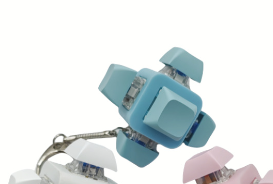 Portachiavi con Tastiera Meccanica LED Personalizzabile con Logo, Antistress, con Switch Fidget Click, per Decompressione - Product Image 6