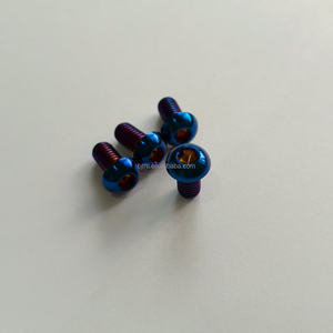 Tornillos de Titanio para Calibradores de Freno de Disco de Motocicleta, Tornillos de Titanio Azul Quemado con Cabeza Torx M8x24mm - Product Image 4