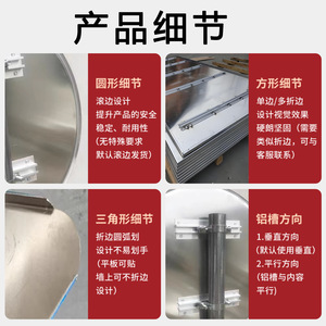 Panneaux de signalisation routière réfléchissants de 18 pouces en tôle d'aluminium, impression sérigraphique, film réfléchissant de première qualité, forme ronde, personnalisable - Product Image 1