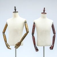 Magasin de vêtements pour hommes présentoir demi-corps en plastique mannequin complet avec tête pour la photographie de costumes et de robes