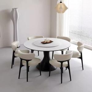 Chaise de salle à manger en bois de frêne massif, style nordique français du milieu du siècle, luxe léger, moderne, simple, rembourrage épais et doux, pour la maison et l'hôtel - Product Image 3