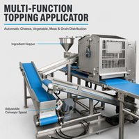 Nouvelle ligne de production de machine à faire des pizzas électrique automatique compacte, contrôle programmable, certifiée ISO, acier inoxydable 304