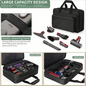 Sac de rangement multi-poches pour accessoires ménagers pour aspirateur à main - Product Image 6