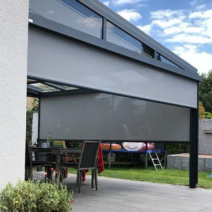Garden Patio Windproof Blackout Zip Track <strong>Blinds</strong> Motorized Auto Retractable <strong>Pvc</strong> Retract <strong>Blind</strong> Screens <strong>Outdoor</strong> <strong>Blinds</strong> - Product Image 4