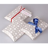 Sacs d'emballage cadeau en papier avec logo personnalisé de luxe en forme de petit oreiller pour perruque extensions de cheveux
