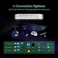 Caméra de Conférence PTZ 4K avec Zoom Optique 3X et Suivi Automatique IA + Microphone de Conférence Bluetooth