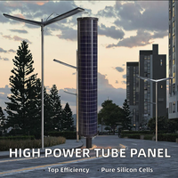 Panneau solaire cylindrique monocristallin haute performance pour éclairage LED, 100W-140W, efficacité 25%, pour éclairage public - Fournisseur d'usine