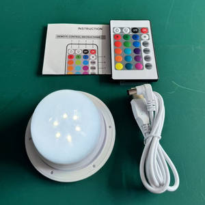 ฐานไฟ LED 16 สี พร้อมรีโมทคอนโทรล ใช้พลังงานจาก USB สำหรับ<span class=keywords><strong>งาน</strong></span> DIY 3D พิมพ์ ไฟกลางคืน - Product Image 4