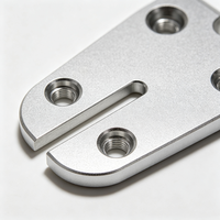Butée de direction PWC en aluminium usiné CNC de qualité supérieure, usinée par électroérosion à fil, anodisée argent, haute qualité, réglable