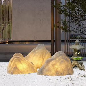 Pierres lumineuses décoratives pour allée de jardin, alimentées par énergie solaire, <span class=keywords><strong>LED</strong></span>, LIGHTOPS, ornement nocturne, galets pour décoration de jardin extérieur - Product Image 3