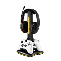 Support de charge RGB avec support pour casque, station d'accueil universelle pour manettes PS5/PS4/Xbox Series X/Switch Pro, chargeur à effet lumineux LED