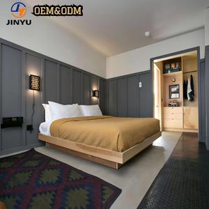 Forfaits chambre moderne de haute qualité Ensembles de meubles de chambre d'hôtel 5 étoiles Lit d'hôtel Oem Ensemble complet de meubles lits jumeaux pour hôtel - Product Image 1