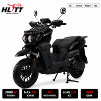 Moto électrique CE 2000W 72V à batterie plomb-acide, vitesse maximale de 75 mph, scooter électrique de course pour adultes à charge maximale élevée
