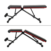 Banc de musculation réglable en acier durable, multifonctionnel et pliable, équipement de gym pour usage intérieur, entraînement de force et exercices abdominaux