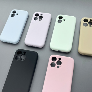 Chống trầy xước tinh khiết Silicone phẳng trường hợp đối với <span class=keywords><strong>iPhone</strong></span> 16 Pro 15 Pro Max Ultra-precise lens cutouts Non-Slip <span class=keywords><strong>Ergonomic</strong></span> thiết kế Hot Bán - Product Image 3