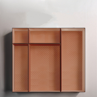 Venta al por mayor cajón maquillaje caja de almacenamiento de plástico artículos diversos cosméticos contenedor cocina cubiertos divisor escritorio artículos diversos organizador
