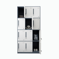 Armoire de rangement verticale en acier, grande capacité, conçue pour organiser vêtements, chaussures et accessoires, idéale pour chambre et école