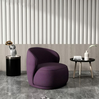 Fauteuil barillet moderne et durable en tissu doux, siège individuel, chaise de loisirs pour salon, mobilier de maison, usage hôtelier