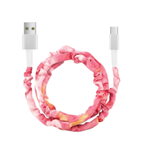 Câble de charge en tissu élégant 3 en 1, câble de charge multi-USB pour iPhone, Android, Type C, câble de charge rapide