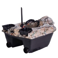 Bateau Appâtant Télécommandé Fighter Pro avec Sonar GPS, 3 Compartiments, Matériau ABS, Portée 500m, Charge Utile 4kg, Autonomie 2.5 Heures
