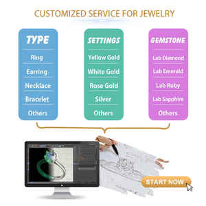 VOAINO 18K 14K 9K oro quattro punte 0.7 Ct * 2 DEF VVS HPHT laboratorio cresciuto gioielli orecchini con diamanti per uomo donna - Product Image 4