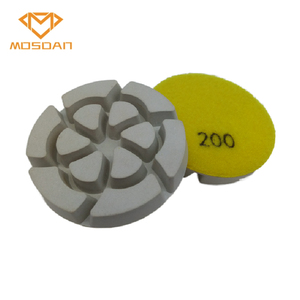 3 Inch <strong>Concrete</strong> Floor White Dry Use Flower Resin Bond Polishing Pads - Product Image 3