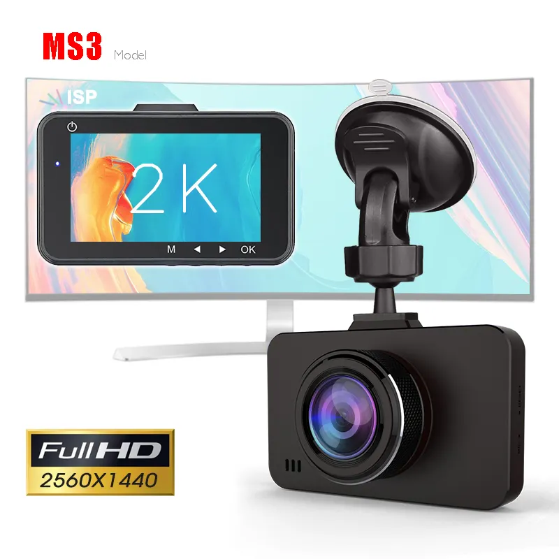 FHD 3 "dashcam 170 geniş açı 6 gözlük 2K dash kamera ile ADAS gece görüş wifi GPS