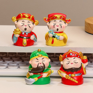 Figura de resina Zhong Kui, 2 piezas, decoración de escritorio de estilo chino moderno para oficina y regalo - Product Image 4