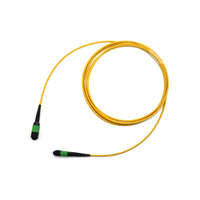 Cable de Fibra Óptica MPO de 12 Fibras Monomodo de 1.5m, Cable de Conexión de Fibra MTP/MPO de Shenzhen