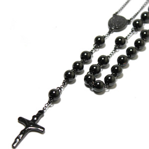 <span class=keywords><strong>Collana</strong></span> lunga da <span class=keywords><strong>uomo</strong></span> in acciaio inossidabile con catena di perline <span class=keywords><strong>rosario</strong></span> gesù cristo croce pendente <span class=keywords><strong>collana</strong></span> lunga - Product Image 3