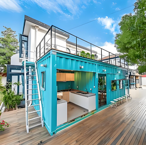 Maison <span class=keywords><strong>conteneur</strong></span> préfabriquée personnalisée de 20 pieds ou 10 pieds, en kit, pour café, boutique ou kiosque, à vendre DDU DDP livraison à domicile - Product Image 4