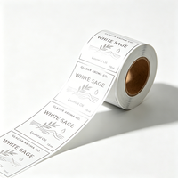 Autocollants pour étiquettes cosmétiques TEDDY, vinyle BOPP, feuille d'or, étiquettes pour cosmétiques, parfums, flacons en verre