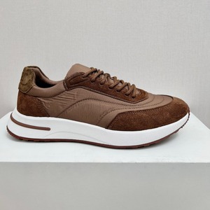 Men's <b>Leather</b> Patchwork Breathable Mesh Athletic Shoes, 2026 New Summer Lightweight Running Shoes, Casual and Versatile <b>Sneakers</b> - Product Image 6