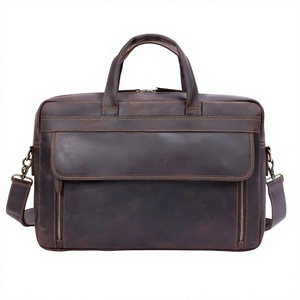 BS INTERNATIONAL Dernière Sacoche pour Ordinateur Portable en Cuir Véritable pour Homme, Style Coréen Moderne, Imperméable, Légère et Durable avec Bandoulière - Product Image 3