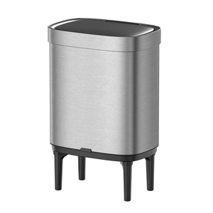 Cubo de basura automático de gran capacidad, cubo de basura con Sensor de movimiento para cocina, cubo de basura de acero inoxidable, cubo de basura con Sensor sin contacto