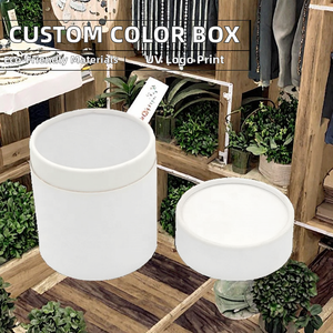 Colorful ODM OEM Customized Cylinder <b>Small</b> <b>Box</b> with Recycled Materials Specialty Paper Sponge Lining Stamping for Jewelry Watch - Product Image 2