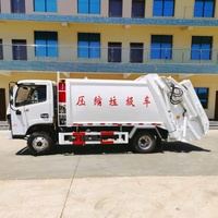 Camion à ordures Dongfeng 4x2 7m³ avec compacteur de déchets, nouveau modèle 2025