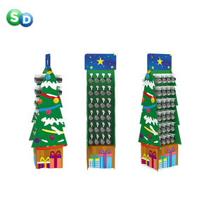 Christmas Series Promotional Products Shelf Floor Standing Customized POP Cardboard Christmas Ornament Display <b>Stand</b> - Product Image 6