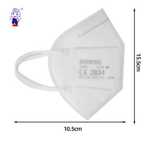 2025 KN95 bando lipat masker debu masker wajah datar sekali pakai 95% efisiensi penyaringan <span class=keywords><strong>respirator</strong></span> perlindungan tinggi - Product Image 2