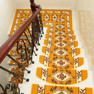 Customized New Design anti slip indoor adhesive polyester stair tread carpet Maty - Product Image 5