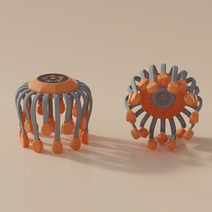 Polvo Ferramenta vibratória elétrica Scalp Head Massage polvo 20 garras cabeça massageador couro cabeludo - Product Image 3