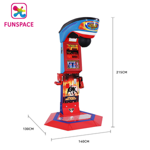 Funspace, máquina de juego de boxeo Arcade de punzonado rojo con monedas de tema deportivo de alta calidad con precio de fábrica para Game Center - Product Image 4