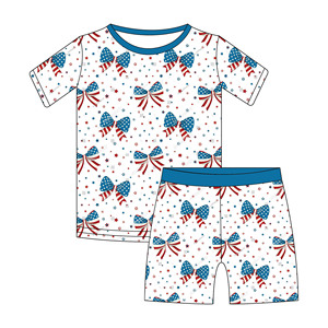 Set Pigiama Corto in Bambù <span class=keywords><strong>per</strong></span> Bambini a Tema 4 Luglio, <span class=keywords><strong>Abbigliamento</strong></span> <span class=keywords><strong>per</strong></span> Ragazzi e Ragazze - Product Image 2