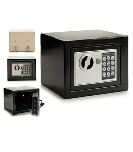 Kotak brankas portabel kecil untuk dinding, brankas mini elektronik dengan kunci Keypad tersembunyi aman