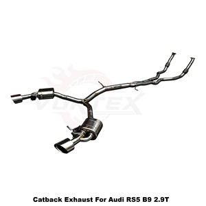 Sistema de Escape Completo Vortex de Acero Inoxidable con Tubos de Bajada para Audi RS5 B9 2.9T 2019-2025, Mejora de Rendimiento - Product Image 3