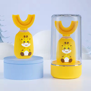 Brosse à dents électrique sonique pour adultes, rechargeable, ABS, étanche IPX7, 360 degrés, en forme de U, mignonne et douce - Product Image 5