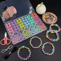 Kit de perles pour la fabrication de bijoux, accessoires en perles personnalisés en gros, bracelet et collier faits à la main, fabrication de bijoux DIY