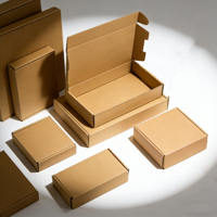 Cartons en carton ondulé personnalisés, écologiques, biodégradables, imperméables, avec laminage mat, pour l'aviation - Recyclables