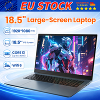 Stock disponible en entrepôt UE, nouvel ordinateur portable de 18,5 pouces, I3-10100Y, 8 Go, 256 Go SSD, écran FHD IPS grand format, ordinateur portable professionnel, Windows 11